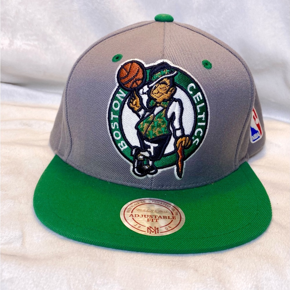 Mitchell & Ness Green Adjustable Snapback Hat